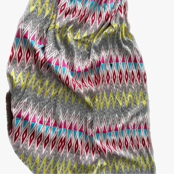 Common Thread silky satin, vintage print maxi sundress, like new, medium - Picture 9 of 10